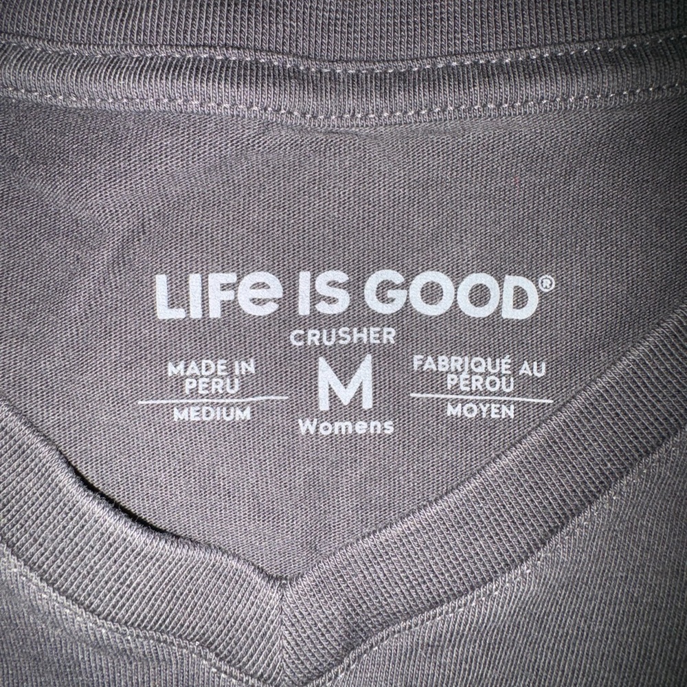Life Is Good Black Long-Sleeve Tee with Pastel Daisy Center Graphic - Picture 3 of 5